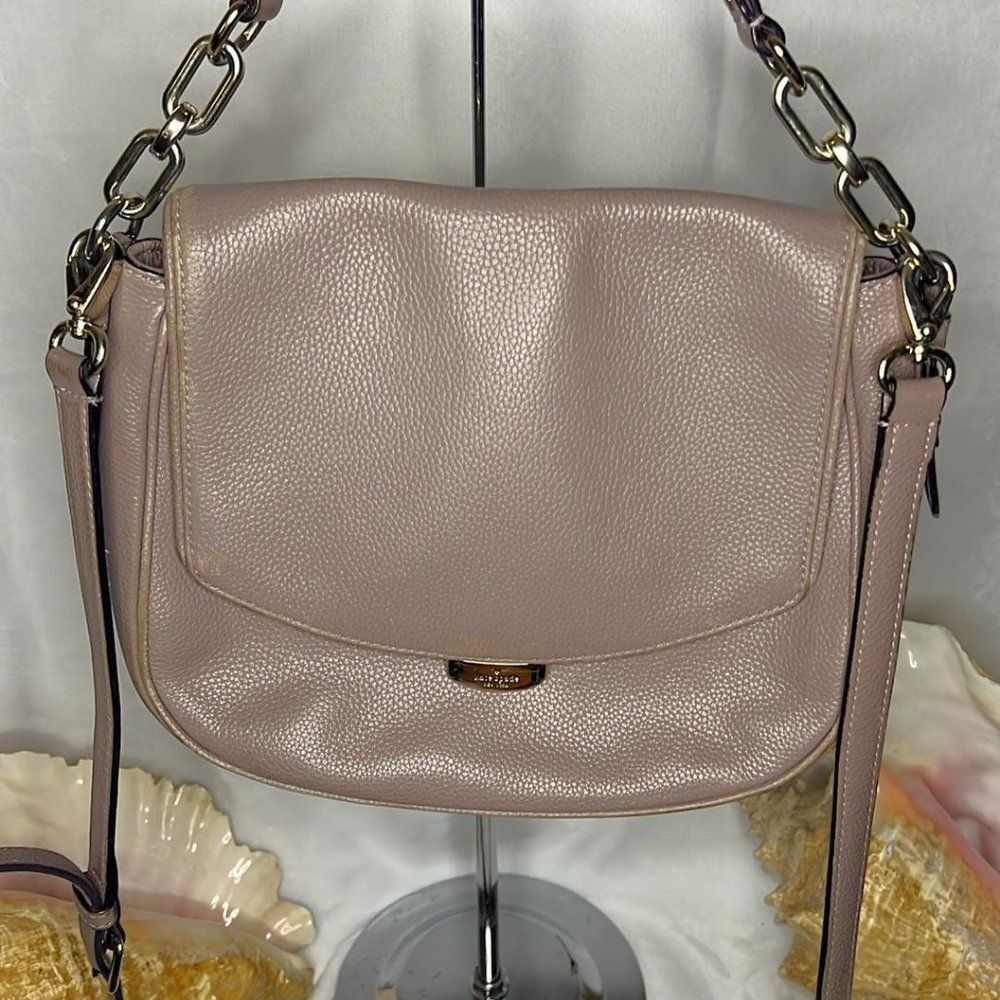 Kate Spade Alecia Mulberry Street Porcini Satchel - GUC